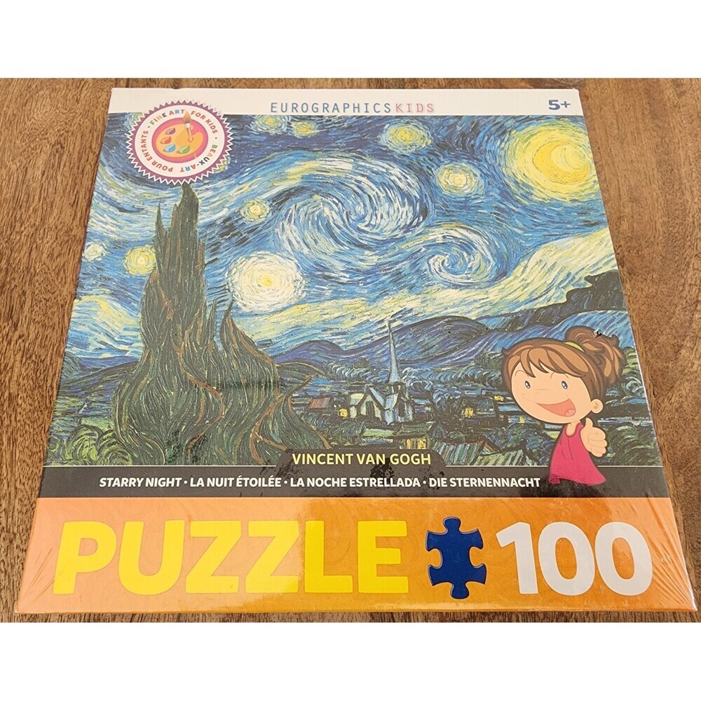 NEW Eurographics Starry Night by Vincent Van Gogh Jigsaw Puzzle | 100pcs